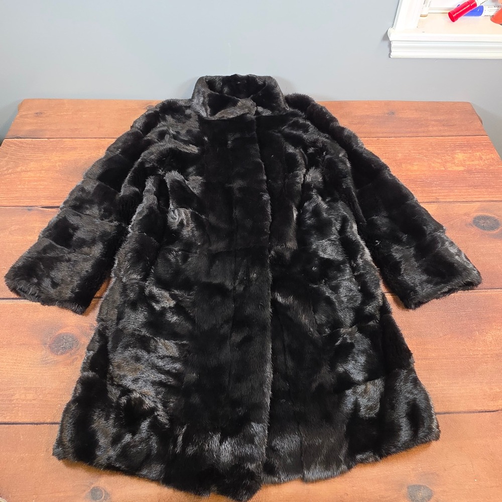 Jacques Ferber Mink Fur Coat Womens 38 Black Excellent Kopenhagen Fur